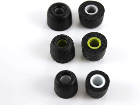 Zotech Accessory Pack for JayBird BlueBuds X, X2 & X3 - 3 Memory Foam, 3 Silicone EarFINS & 3 Rubber Earbuds