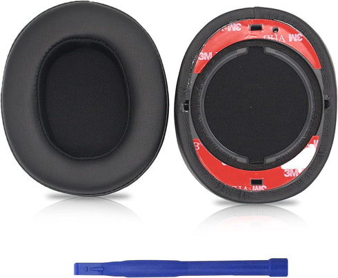 Replacement Ear Pads for E55BT Headphones, Protein PU Leather Ear Pads Repair Parts (Black)