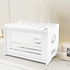 Wensdr Upgrade Router Shelf Storage, Networking Router Stand, Freestand & Wall Mounted Router Storage Box, Modem Cable