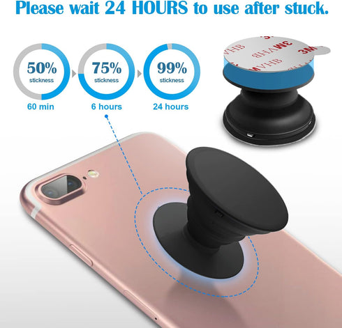 volport 8 Pack Sticky Adhesive Replacement for Socket Stand, 1.4 Inch Pops 3M Circle Heat Resistant Double Sided Tape