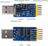 NEXTION CP2102 6 in 1 USB to TTL Serial Adapter Module, USB to TTL 485 232, with 4P Dupont Cable