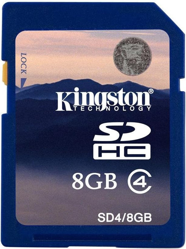 Kingston 8GB SDHC Memory Card, Class 4