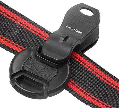 Clip-On Lens Cap Keeper, Anti-Lost Holder Strap for 40.5-77mm Canon Nikon Sony Pentax Olympus DSLR