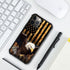 TnXee iPhone 11 Pro Max Case - Wood Grain American Flag Bald Eagle, Shockproof, Anti-Scratch, Perfect Gift for Men &
