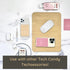 Tech Candy Power Pad Qi Charger Mouse Pad - Slim Wireless Phone Charger with Natural Wood Look, Built-in LED Light, USB