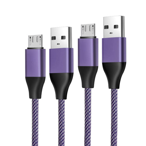 10Ft Micro Charging Cable 2 Pack for Samsung Galaxy Tab A 10.1(2016), Tab S/S2, J7/J8, S7/S6 - Compatible with multiple