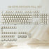 Tsungup PBT Keycaps - White Jade Keycaps, 142 Keys Crystal Jelly Translucent Custom Keycaps, SA Profile Shine Through