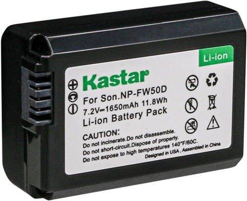 Kastar 3-Pack NP-FW50D Battery Replacement for Pixii A1571, A2572 Cameras, Hasselblad Lunar Mirrorless Digital Camera