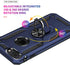Aozuoton Blue iPhone 8 Plus/7 Plus Case, Military Grade 16ft Drop Tested, Shockproof with HD Screen Protector.