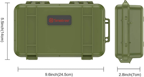 Smatree Waterproof Hard Case for G*pro Camera 12/11/10/9/8/7/6/5/2018/DJI Osmo Action, Portable and Durable (Camera and