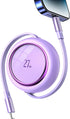 HianDier 3FT USB C to iPhone Cable, Retractable 27W Fast Charging Data Sync Cord for iPhone 14/13/12/11 Pro Max