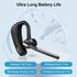 Callez Bluetooth Headset V5.0, CVC8.0 Dual Mic Noise Cancelling Wireless Earpiece for iPhone Android Cell Phone Trucker