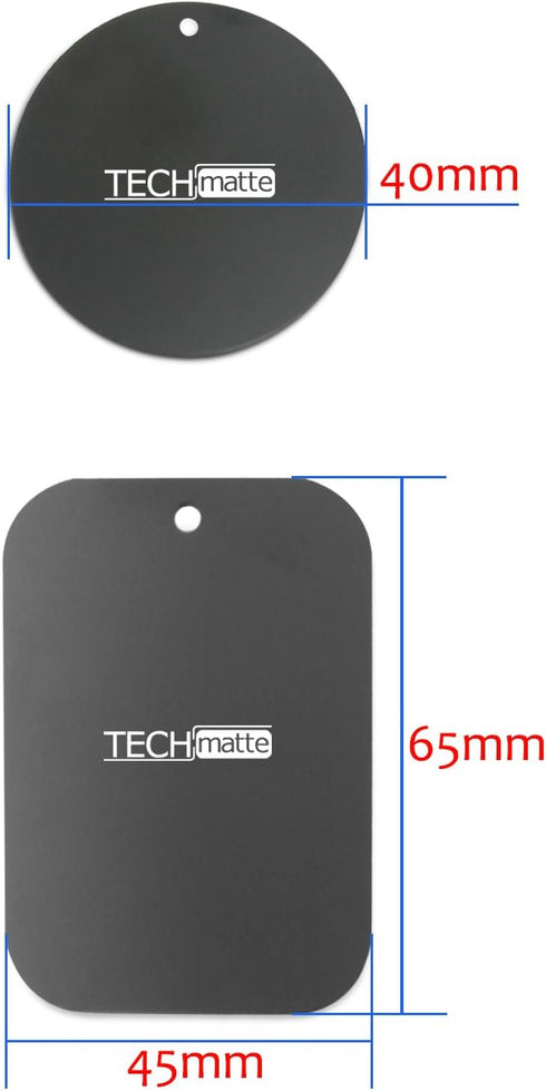 MagGrip Metal Plate Replacement Kit TechMatte for Magnetic Universal Car Mount
