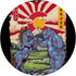 Blucifer Fighting Blue Bear Colorado Graphic Design | PopSockets Standard PopGrip