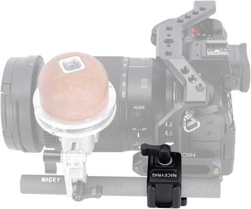NICEYRIG Multi-functional NATO Clamp to 15mm Rod Clamp, Quick Release NATO Rail Lock Mount for EVF, Microphone, LED