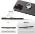 Bling Crystal Rhinestone Cell Phone Ring Holder Grip, 360° Rotation Ultrathin Finger Stand Compatible with iPhone