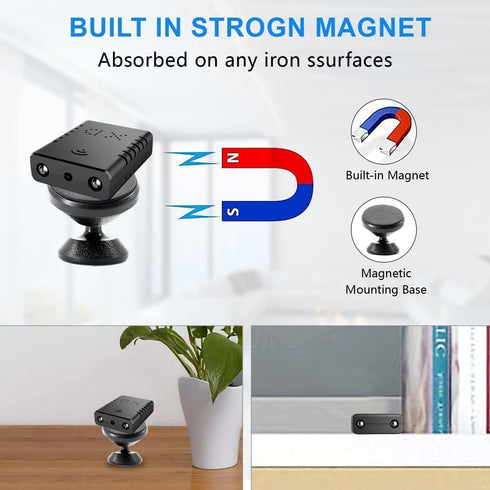 Smallest Hidden Camera Wifi Detector - Wireless HD1080P Baby Monitor Camera for Home, Nanny Cam, Mini Spy Camera