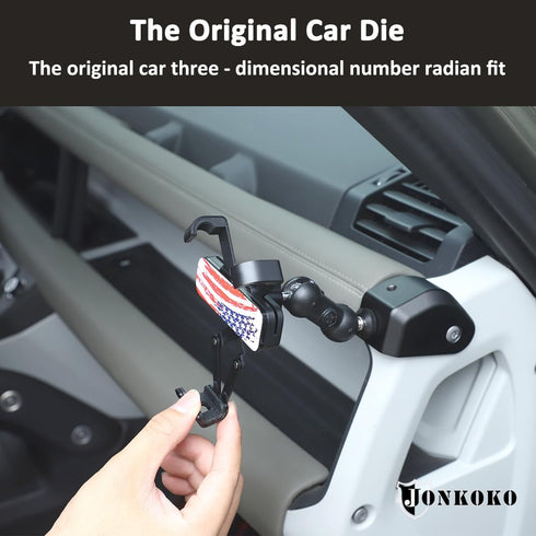 Aluminum Alloy Dashboard Side Mobile Phone Holder Trim for Land Rover Defender 90 110 130 2020-2024, Car Central