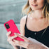ZUSLAB Nano Silicone Case for iPhone 12 Pro Max - Shockproof Bumper Soft Full Protection Cover, Neon Pink