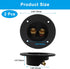 2-Pack 2-Way Speaker Box Terminal Cup, 3 Inch Round Stereo Screw Cup Connectors for Home Stereo