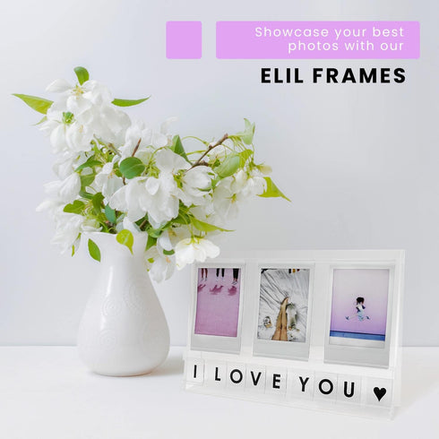 Elil Instax Frame for Fujifilm Instax Mini Film - Acrylic Desktop Picture Display