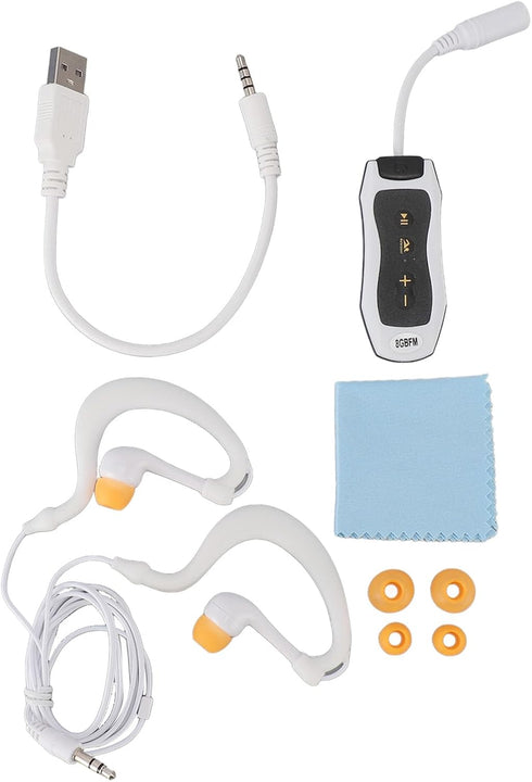 Dpofirs IPX8 MP3 Swimming (8GB) Player, Music Player with Earphones for Surfing Water Sports, Built in Storage