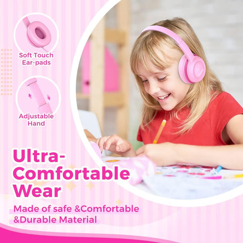 Kids Headphones, Wired Ear Headphones for Kids with Safe Volume Limiter 85dB, 3.5mm Jack Wired for Children/School