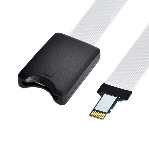 xiwai Micro-SD TF Memory Card Kit, Male to SD Female Extension Soft Flat FPC Cable Extender 25cm