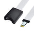 xiwai Micro-SD TF Memory Card Kit, Male to SD Female Extension Soft Flat FPC Cable Extender 25cm