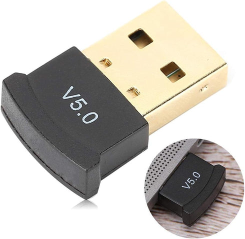 USB Bluetooth 5.0 Adapter, Low Power Wireless Audio Music Stereo Receiver for TV, Computer, Laptop.