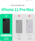GOOSPERY Magnetic Door Bumper for iPhone 11 Pro Max, Wallet Case with Card Holder, Dual Layer Bumper