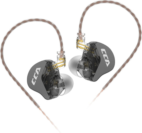 CCA CRA In-Ear Monitors: Ultra-Thin Dynamic Driver, Clear Sound & Deep Bass, Wired Gaming Earbuds for Musicians &