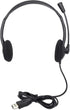 MANHATTAN USB Headset with Mic & Long 5 ft Cable - Dual-Sided Padded On-Ear, Adjustable Headband - for Desktop, Laptop, Computer – 3 Yr Mfg Warranty - 179461