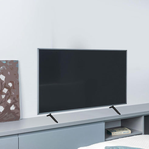 COOLHIYA Universal Tv Stand Mount with Tabletop Base Adjustable Height Tv Bracket for Living Room