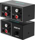 SGEYR RCA Switch 2 in 1 Out RCA switcher Selector 3.5mm Aux +