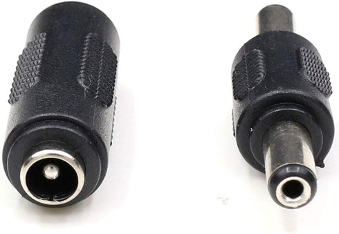 TEZONG 2.1mm X 5.5mm DC Power Adapter Connections, Female to Female Coupler, Male to Male Coupler for LED/CCTV Camera