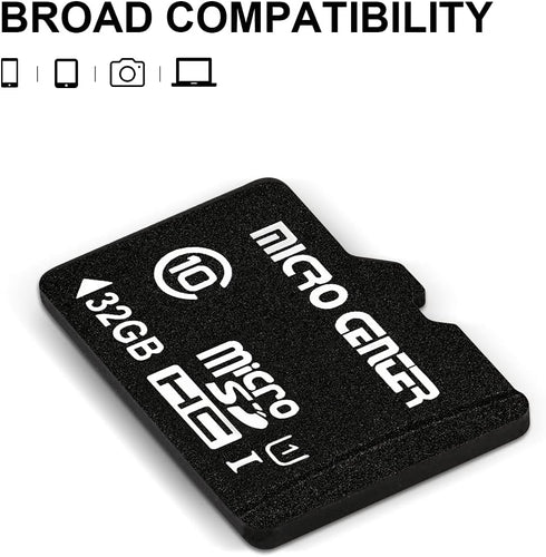 INLAND Micro Center 32GB Class 10 MicroSDHC Flash Memory Card with Adapter for Mobile Devices