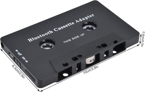 Qiilu Car Tape Player Adapter, Cassette Tape Player Adapter, Wireless Car Cassette Player Adapter with USB Cable