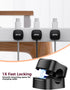 gliship [2025 6-Pack 6 Upgrade Magnetic Cable Clips - Cell Phone Cord Holder for Nightstand, Mini Cube Cord Holder