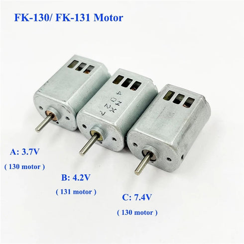 HHBL8I 1PC 130/131 3.7V/ 4.2V/ 7.4V (130 Small Motor DC High Speed with Cooling Hole DIY RC Drone Toy Slot Car Boat