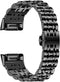 Band for Fitbit Charge 6, Replacement Dressy Metal Bracelet Jewelry Watch Band for Women Men Fitness Tracker