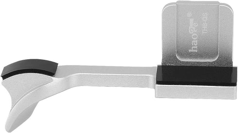 Haoge Metal Thumbs Up Hand Grip for Leica Q2 Camera, Silver Hot Shoe Thumb Up Rest