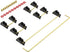 Stabilizer V2, Screw in Stabilizers with 2u 6.25u 7u Wires, PCB Mount Keyboard Stabilizers for Mechanical Keyboards (V2