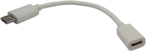 zdyCGTime 4.5Inch Cellphone/Tablet USB Micro Male to Female Sync & Charging Extension Cable(2 Pack White by zdyCGTime