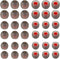 Silicone Replacement Earbud Tips for In-Ear Headphones (3.8mm-5.5mm) - 18 Pairs S, M, L Eartips for Ultimate Comfort.