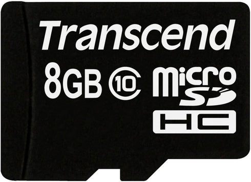 Transcend 8 GB Class 10 microSDHC Flash Memory Card TS8GUSDHC10