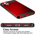 Vofolen Case for iPhone 11 Pro Max - Wallet Credit Card Holder Slot Sliding Door Hidden Pocket Protective Hard Shell