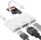 Lightning to HDMI Adapter with USB Camera - 6 in 1 Adapter for iPhone, Supports MIDI Keyboard, Plug & Play
