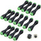 "DC Power Connector 15 Pairs 12V Male+Female 2.1x5.5MM Adapter for CCTV Camera and LED Strip Light"