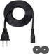 Saireed E3.5 Monitor,E4.5 8ft 2 C7 Power Cord Replacement for Presonus Eris Studio Active Studio Monitor Prong AC IEC